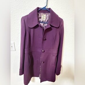 Tulle Women's Purple Pea Coat